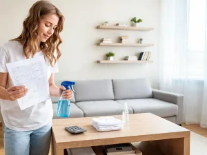 Ręka kobiety sięga do panelu nowoczesnej zmywarki Electrolux w jasnej kuchni, przygotowując ją do cyklu czyszczenia.
